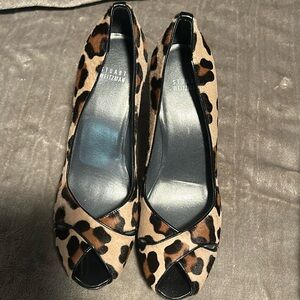 Stuart Weitzman animal print Platform heels